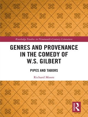 cover image of Genres and Provenance in the Comedy of W.S. Gilbert